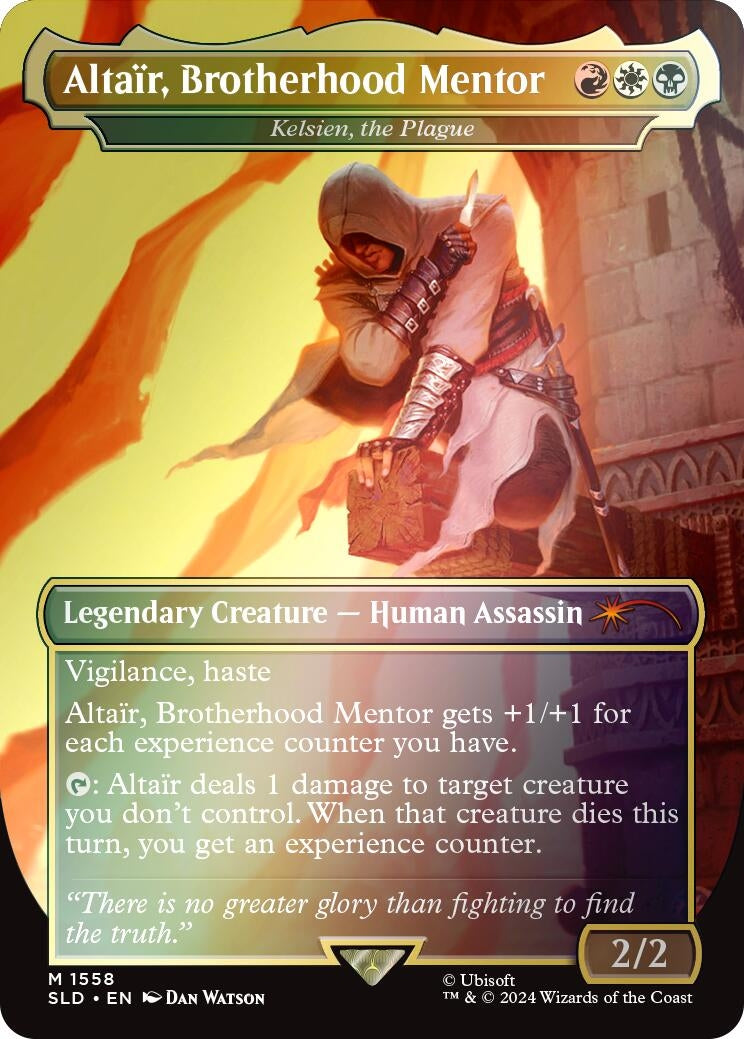 Altair Brotherhood Mentor Kelsien the Plague Rainbow Foil (1558) [SLD]