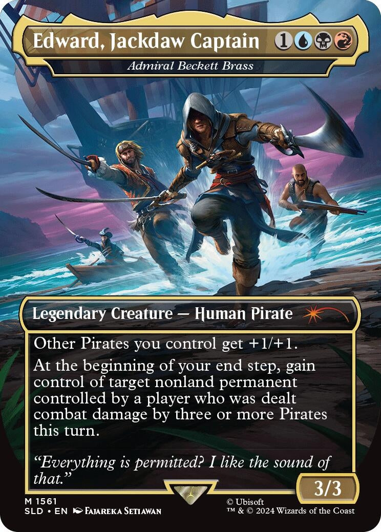 Edward Jackdaw Captain Admiral Beckett Brass (1561) [SLD]