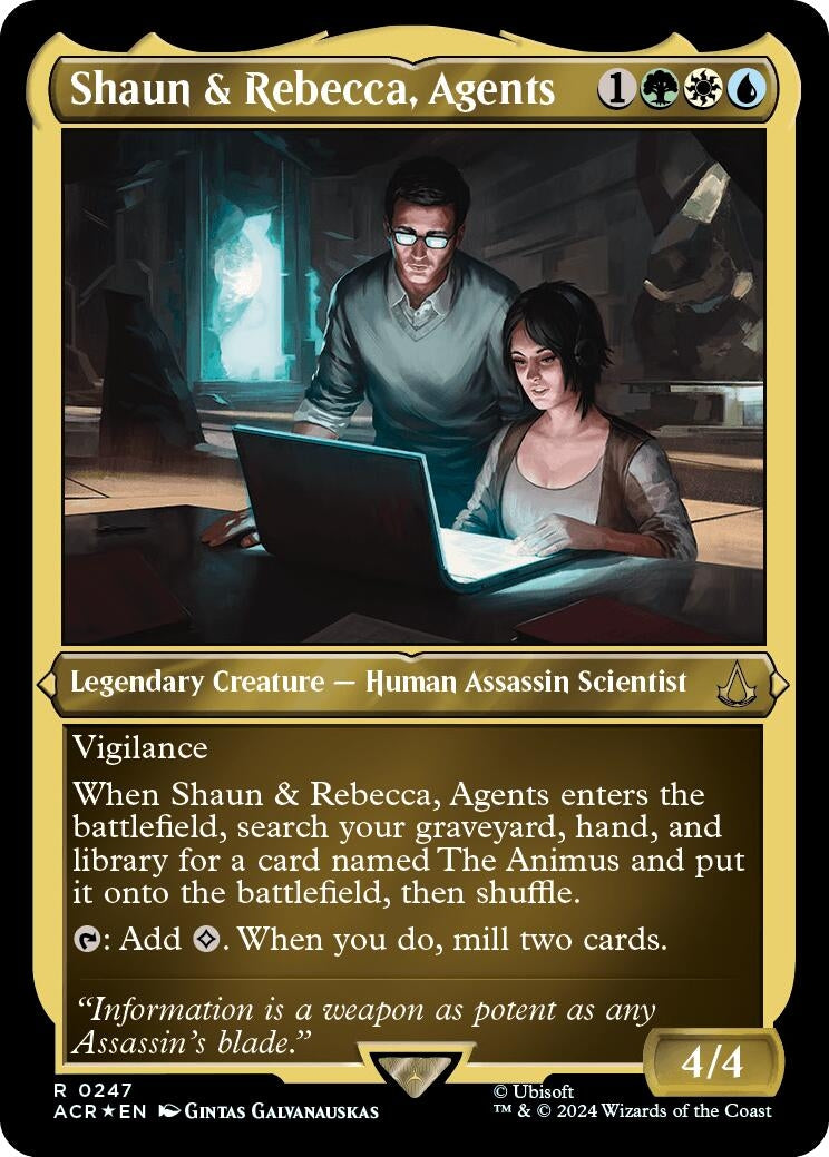 Shaun and Rebecca Agents Foil Etched (247) [ACR]