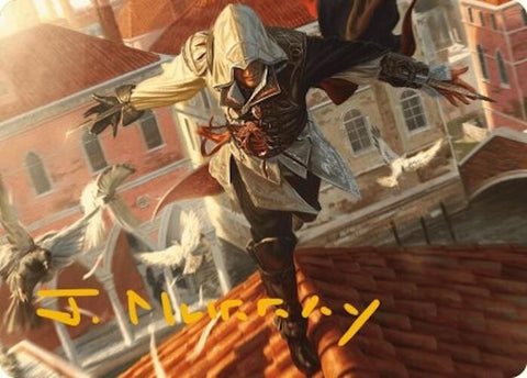 Ezio Blade of Vengeance Art Card Gold Stamped Signature (19) [ASACR]