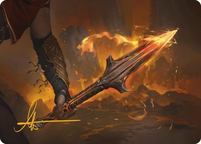 The Spear of Leonidas Art Card Gold Stamped Signature (4) [ASACR]