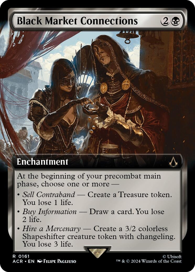 Black Market Connections Extended Art (161) [ACR]