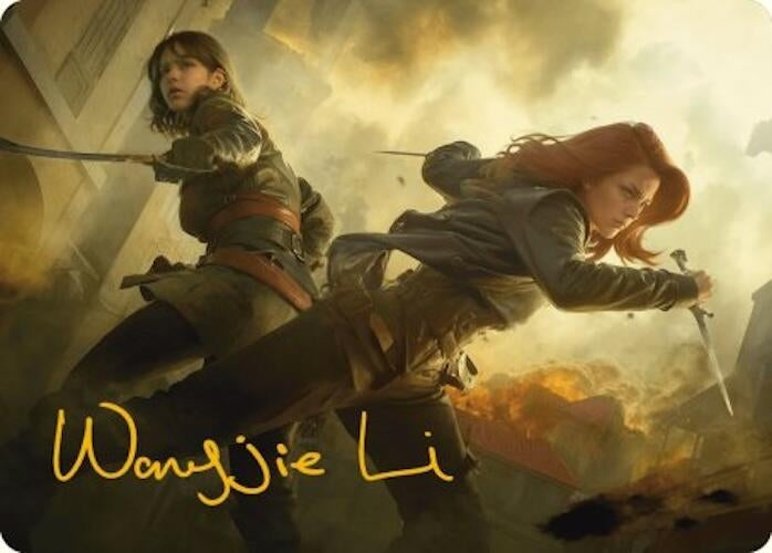 Mary Read and Anne Bonny Art Card Gold Stamped Signature (7) [ASACR]