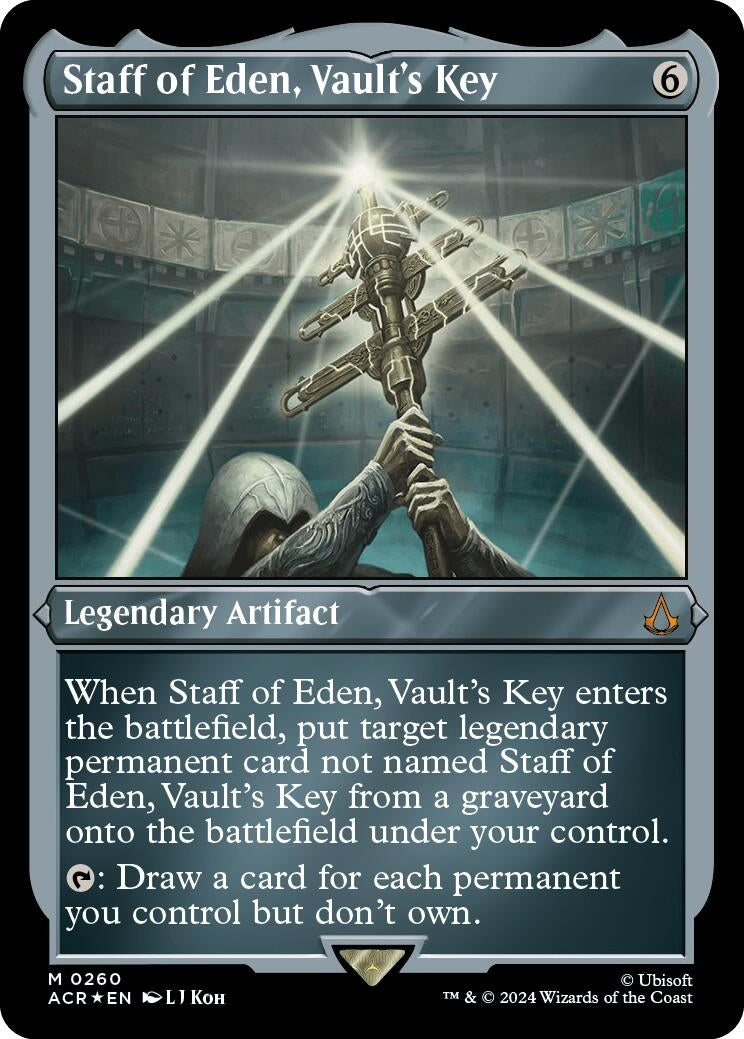 Staff of Eden Vaults Key Foil Etched (260) [ACR]