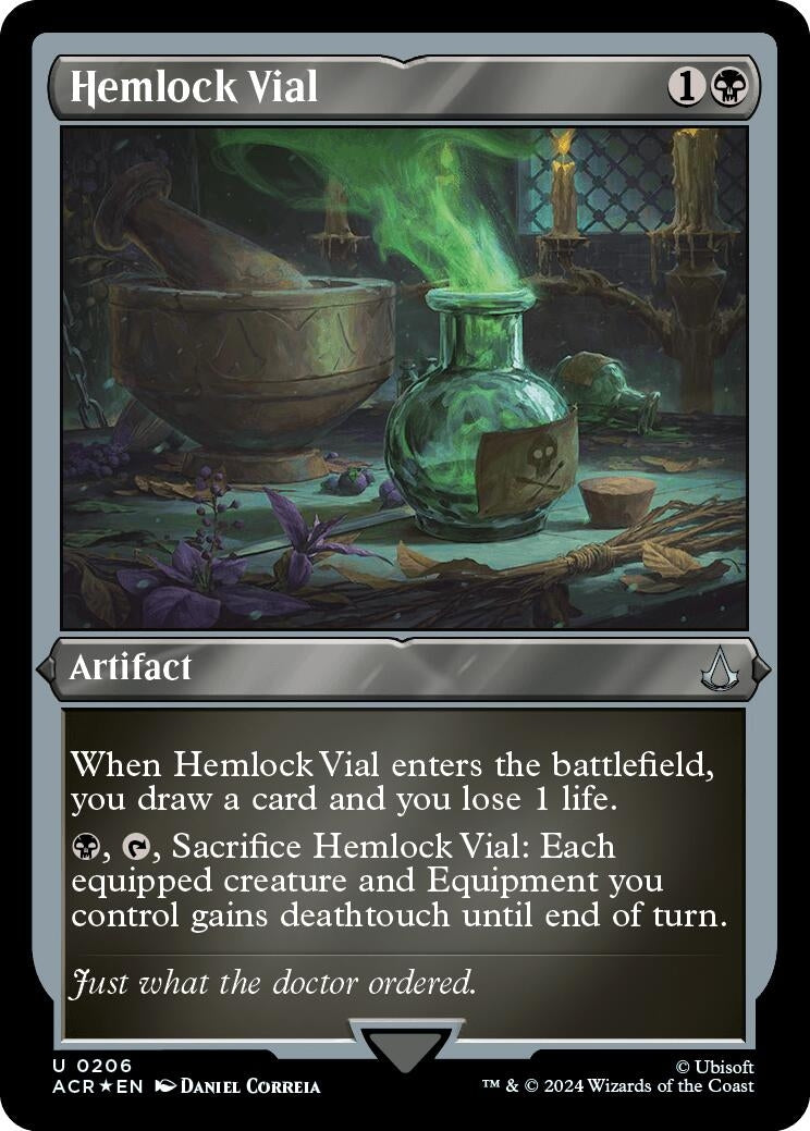 Hemlock Vial Foil Etched (206) [ACR]