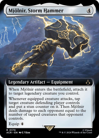 Mjolnir Storm Hammer Extended Art (170) [ACR]