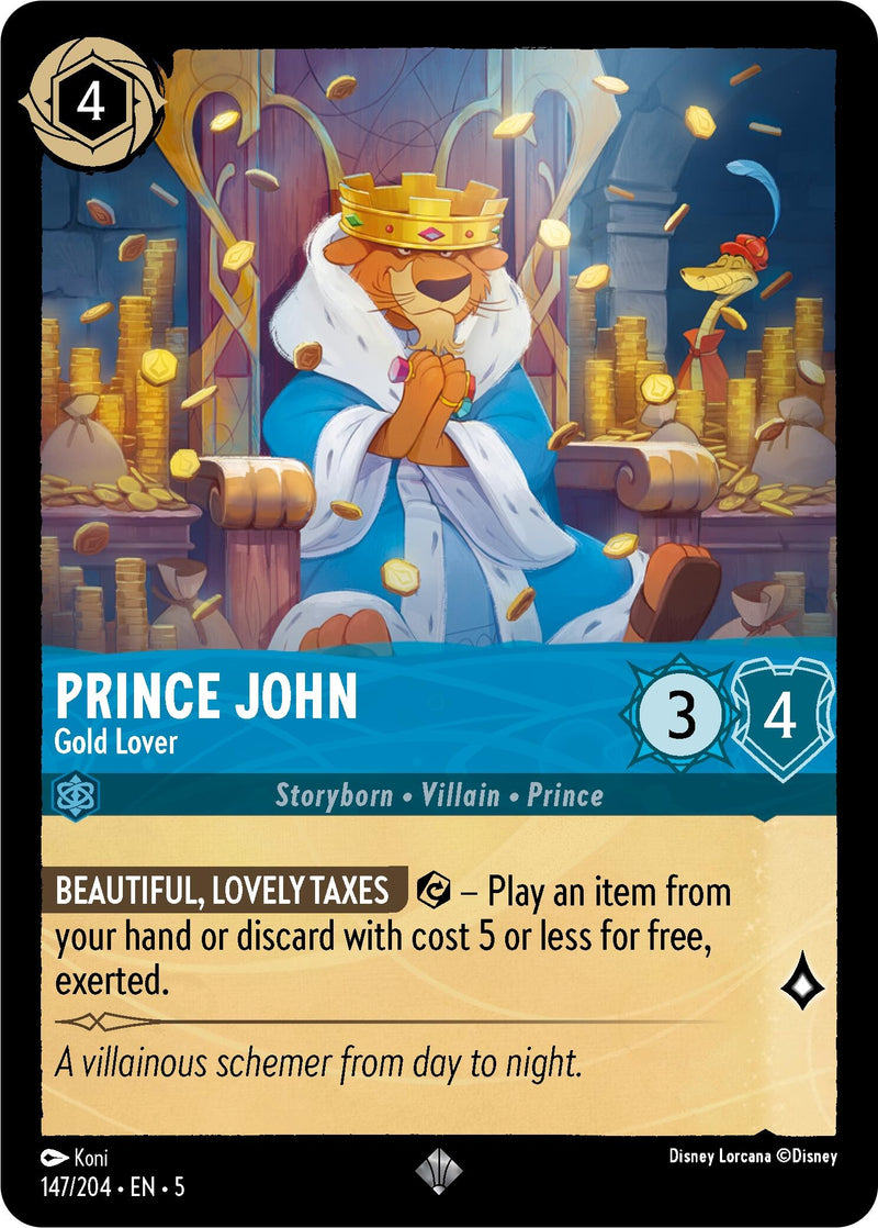 Prince John Gold Lover (147/204) [5]