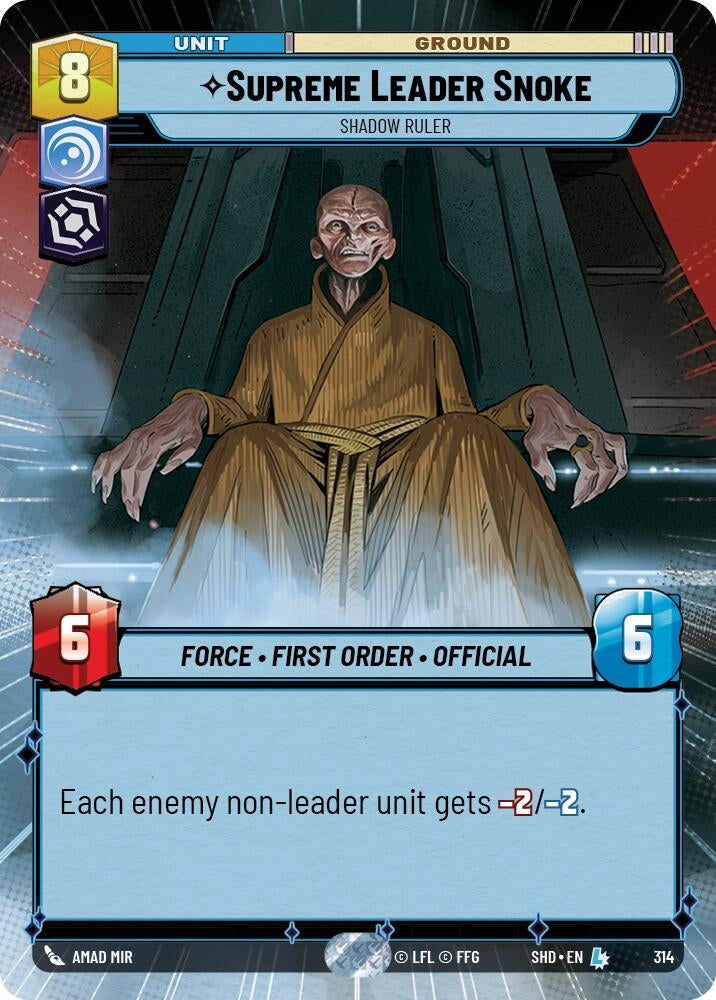 Supreme Leader Snoke Shadow Ruler Hyperspace (314) [SHD]