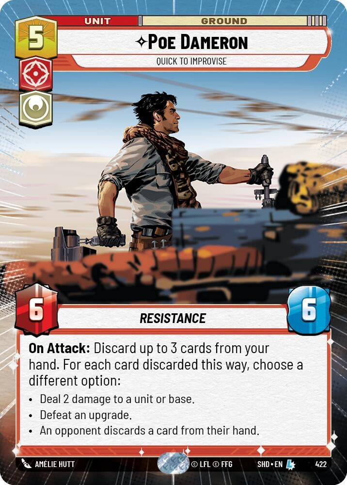 Poe Dameron Quick to Improvise Hyperspace (422) [SHD]