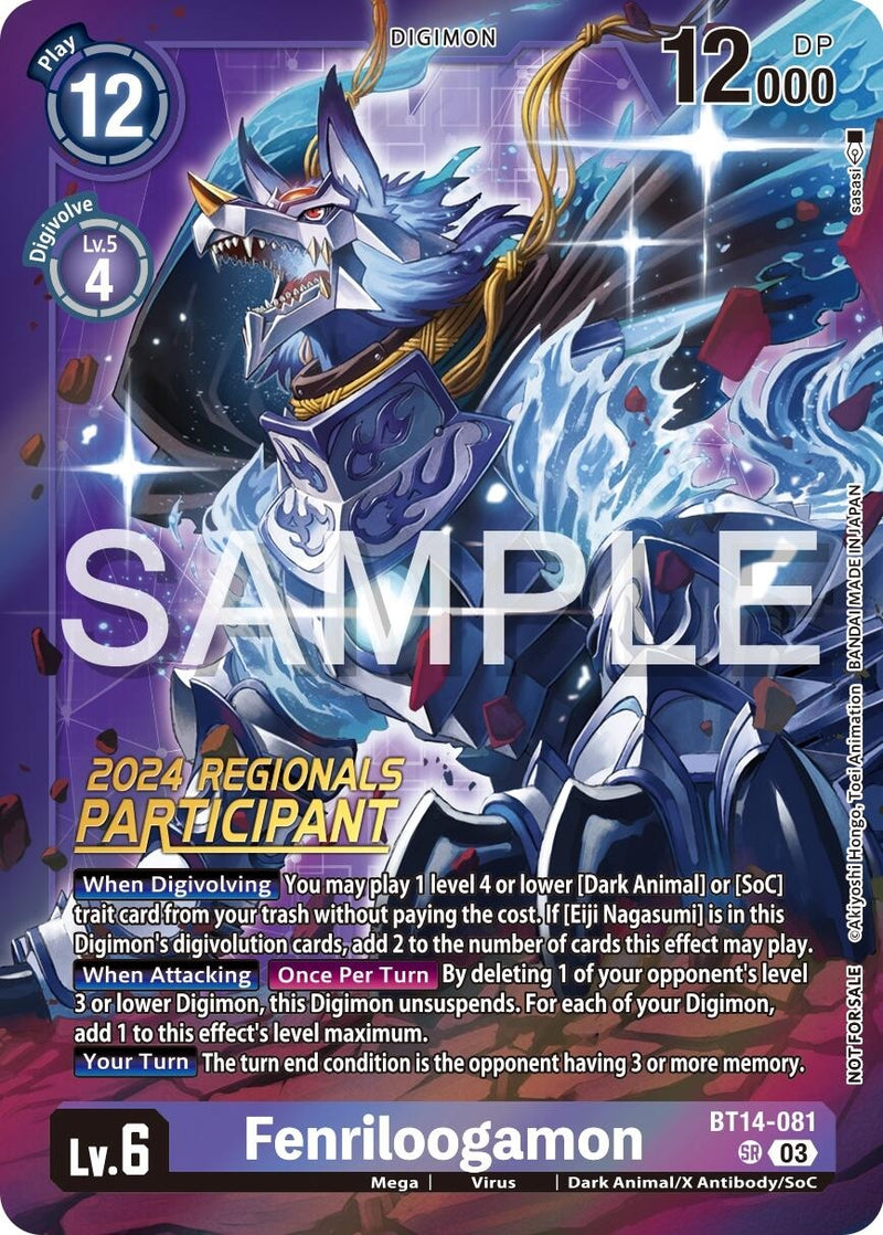 Image for Fenriloogamon (2024 Regionals Participant) [Blast Ace]