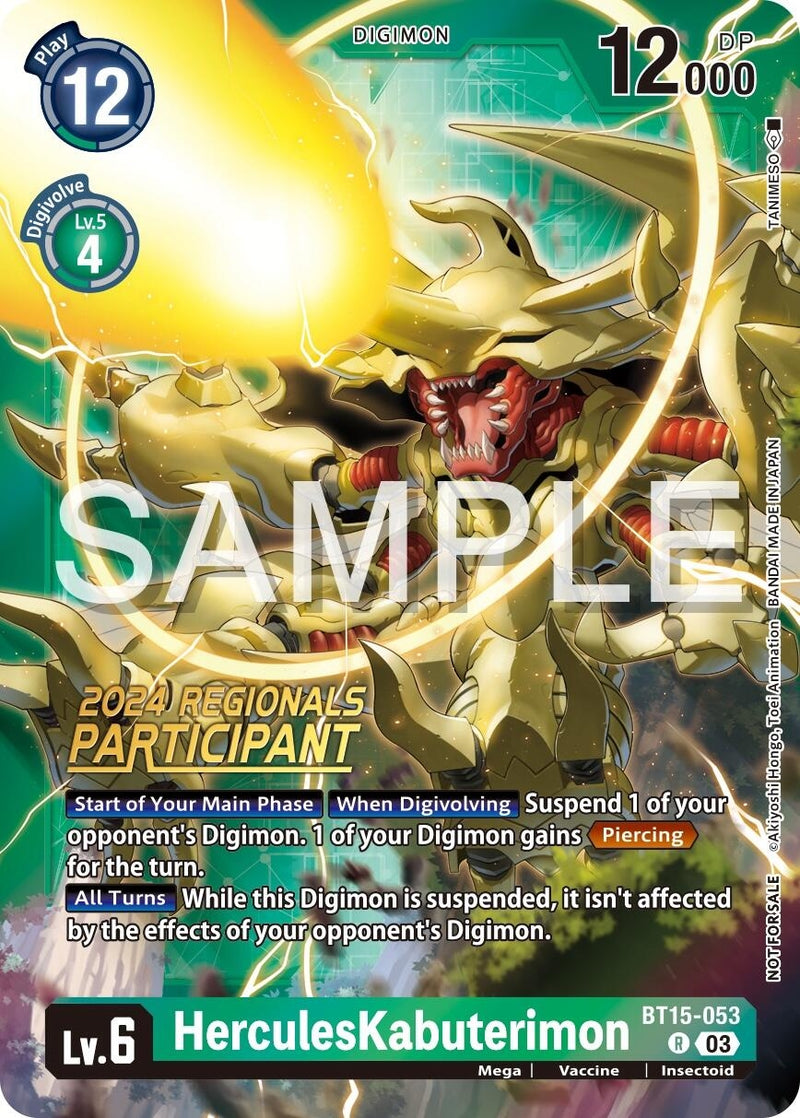 Image for HerculesKabuterimon (2024 Regionals Participant) [Exceed Apocalypse]