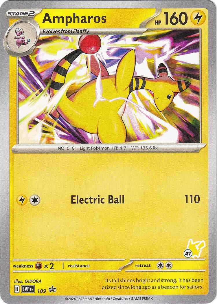 Ampharos Pikachu 47 (109) [BA24]