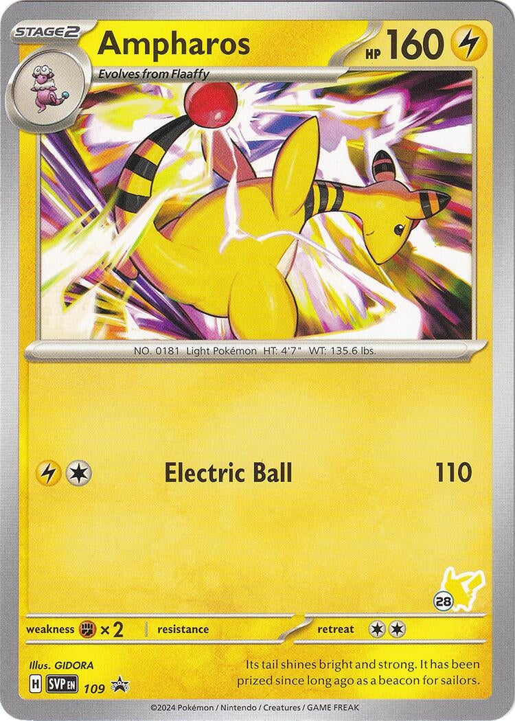Ampharos Pikachu 28 (109) [BA24]