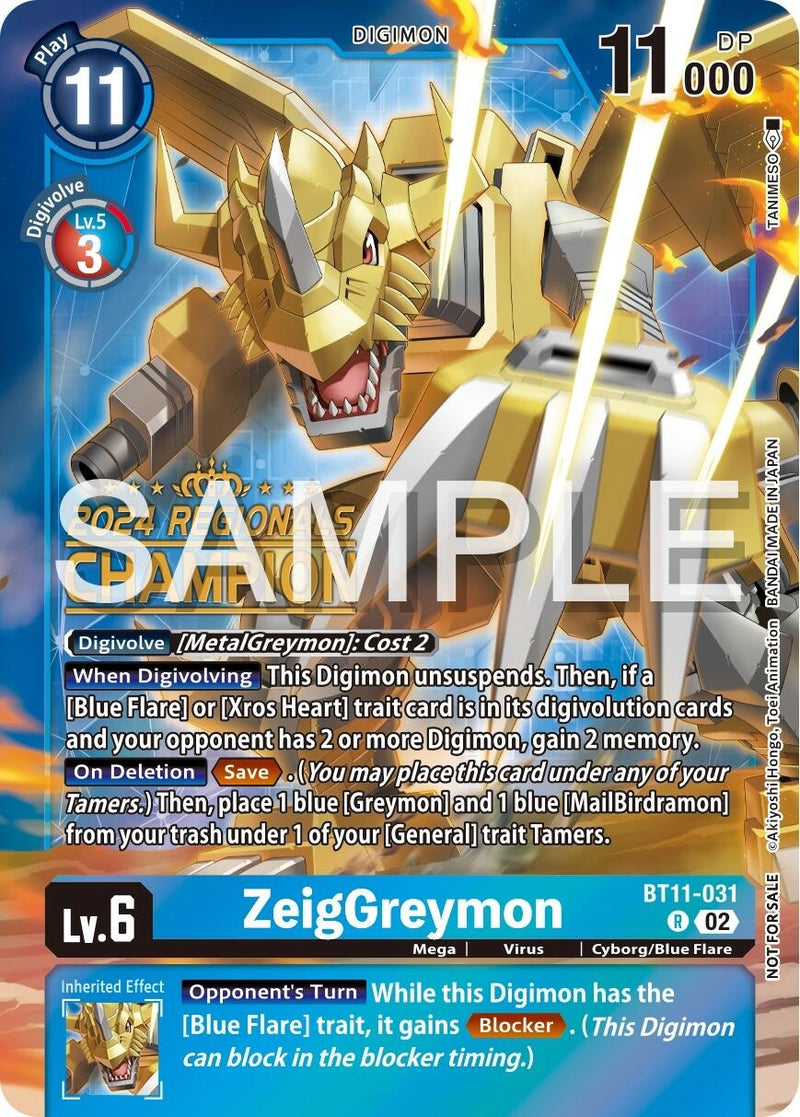 Image for ZeigGreymon (2024 Regionals Champion) [Dimensional Phase]