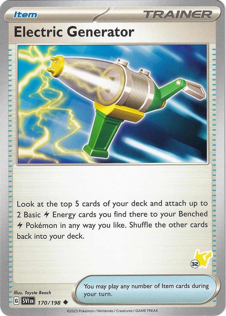 Electric Generator Pikachu 32 (170/198) [BA24]
