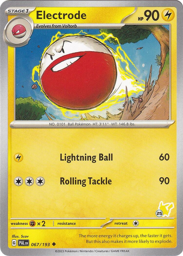 Electrode Pikachu 25 (067/193) [BA24]