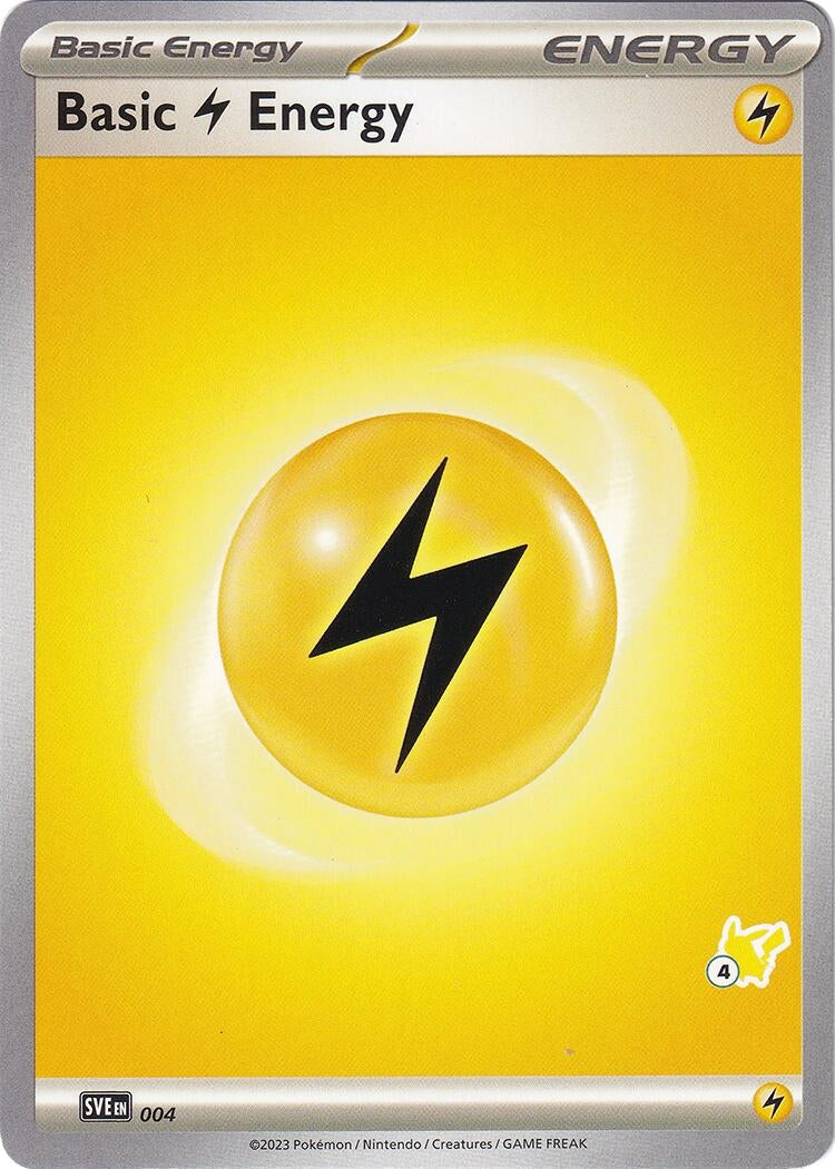 Basic Lightning Energy Pikachu 4 (004) [BA24]