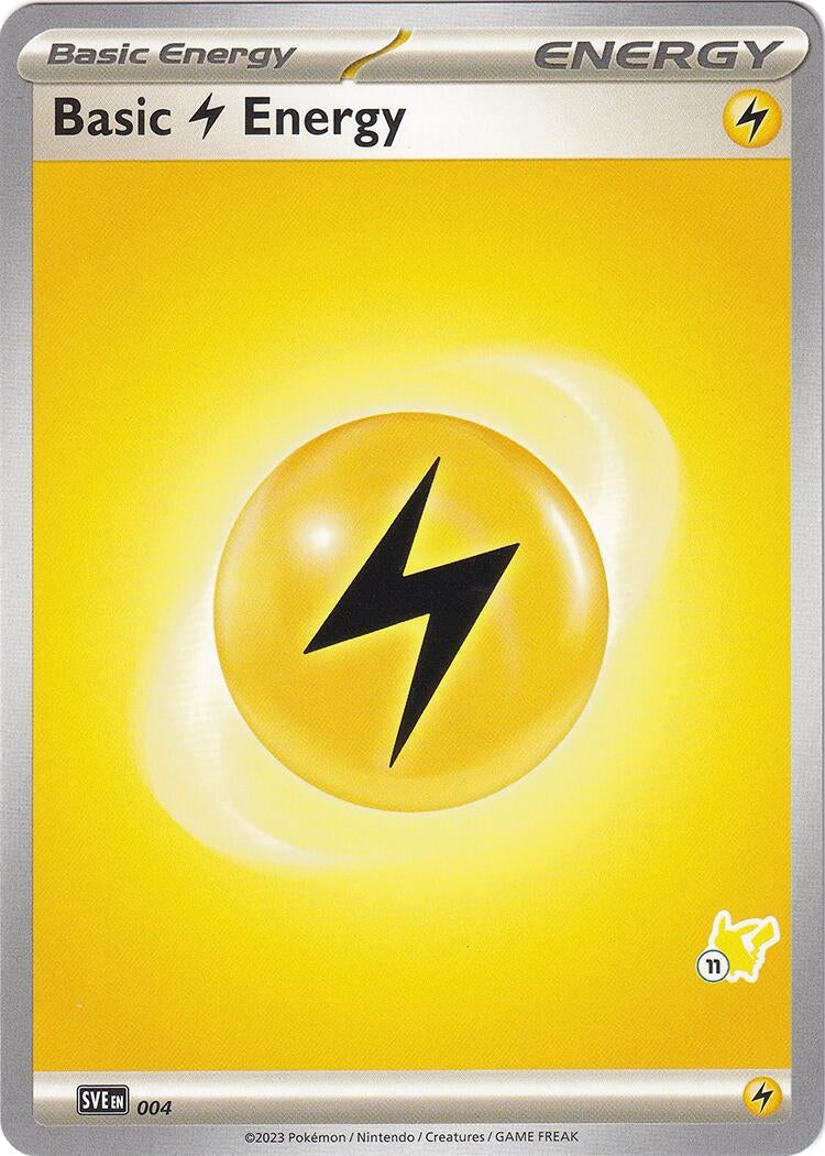 Basic Lightning Energy Pikachu 11 (004) [BA24]