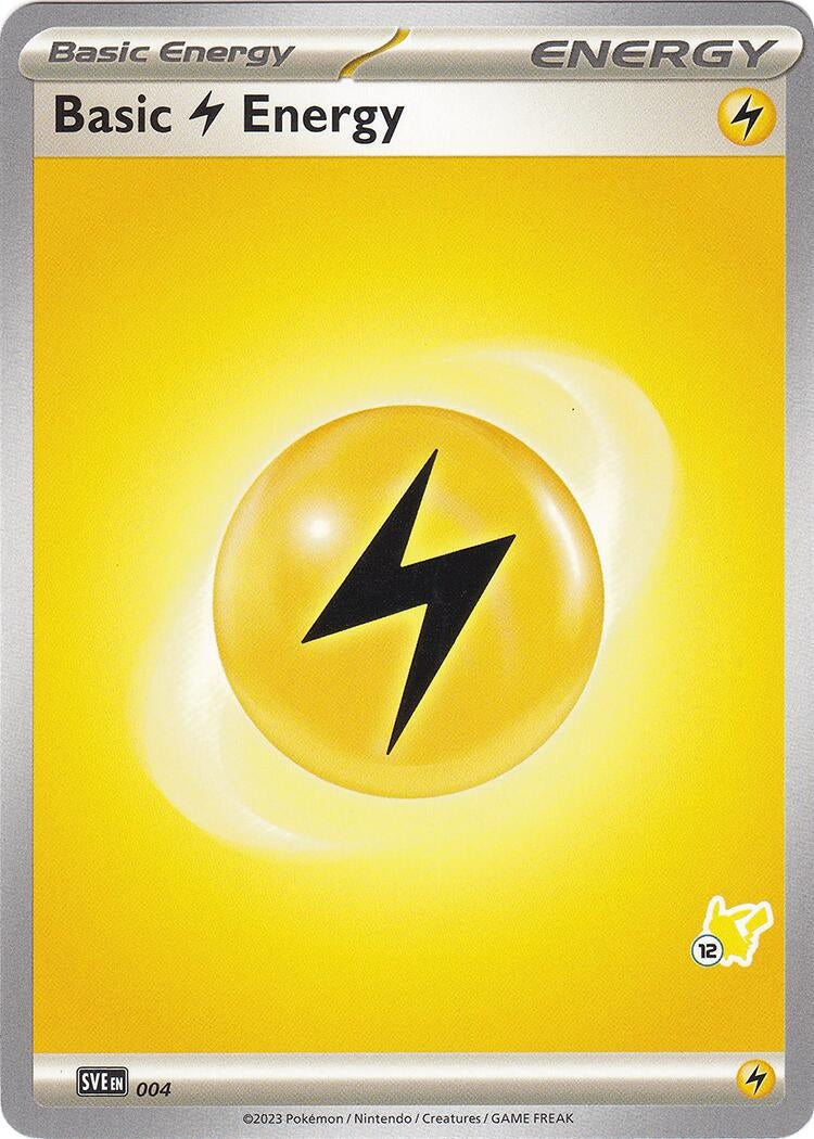 Basic Lightning Energy Pikachu 12 (004) [BA24]