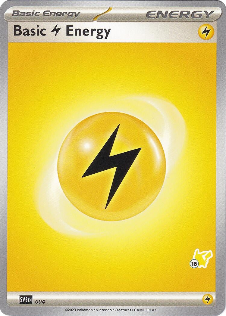 Basic Lightning Energy Pikachu 16 (004) [BA24]