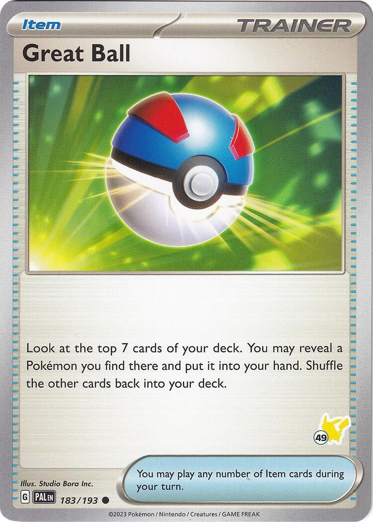 Great Ball Pikachu 49 (183/193) [BA24]
