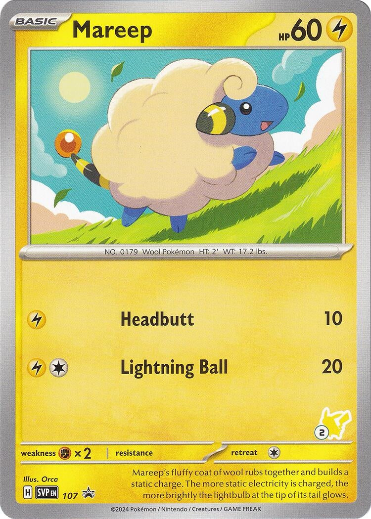 Mareep Pikachu 2 (107) [BA24]