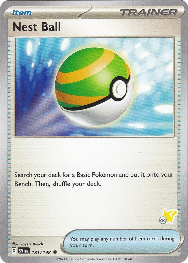Nest Ball Pikachu 44 (181/198) [BA24]
