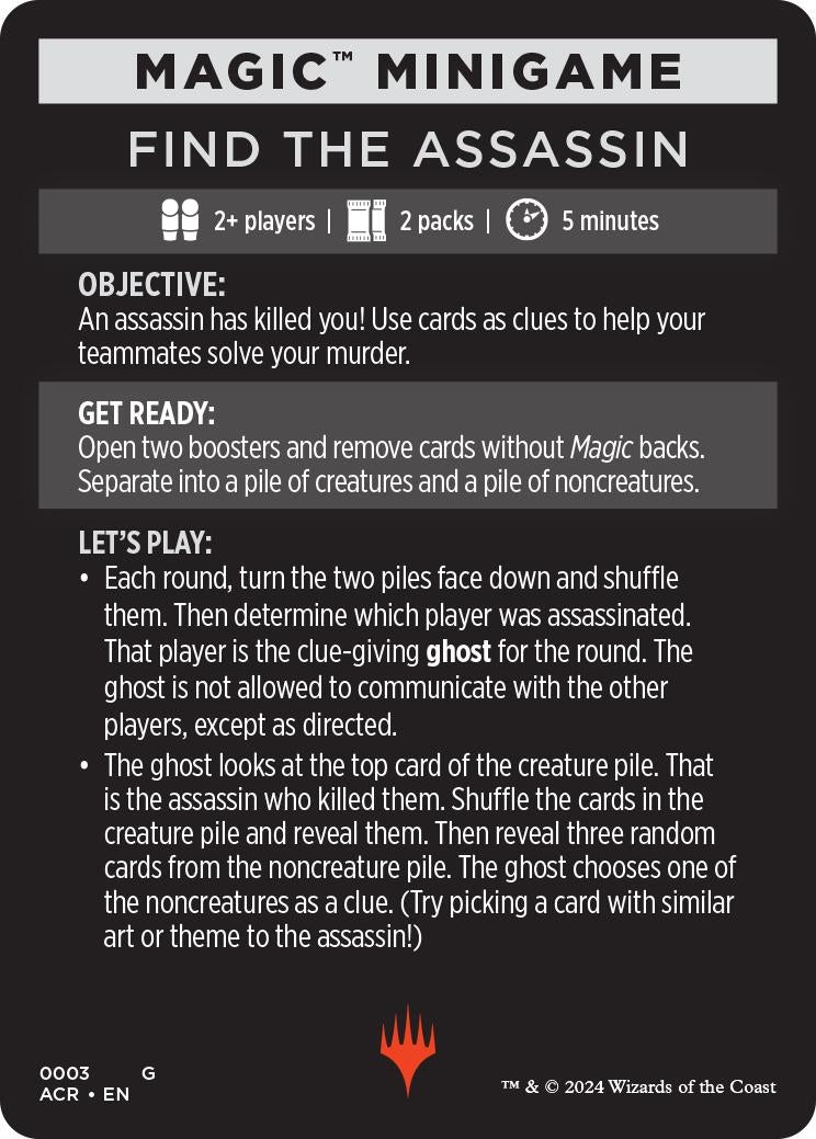 Magic Minigame Find The Assassin (3) [ACR]