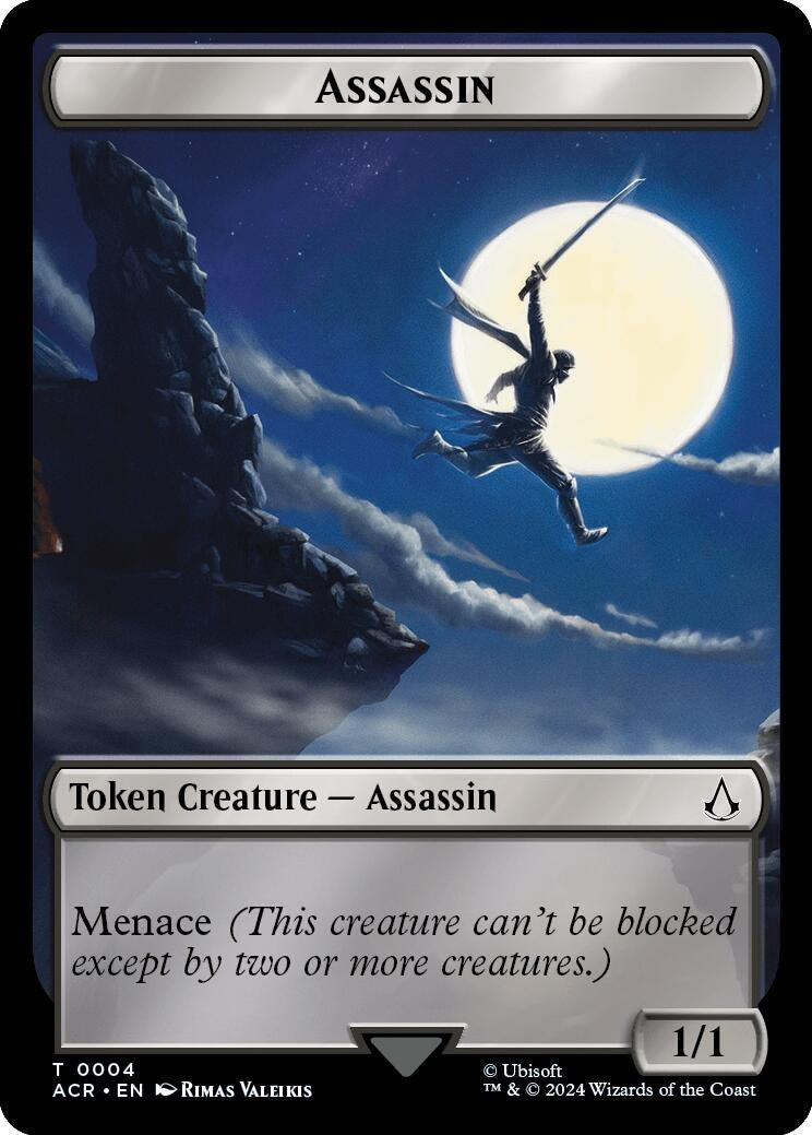 Assassin Copy Double Sided Token (4 // 1) [ACR]