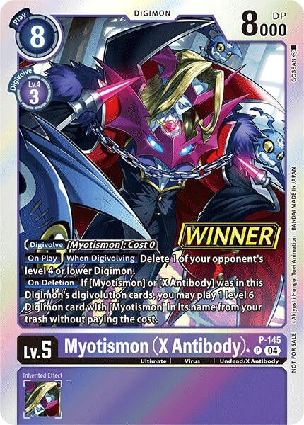 Image for Myotismon (X Antibody) - P-145 (Store Tournament 2024 Jul. - Sep. Winner Pack) [Digimon Promotion Cards]