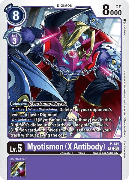 Image for Myotismon (X Antibody) - P-145 (Store Tournament 2024 Jul. - Sep. Participation Pack) [Digimon Promotion Cards]