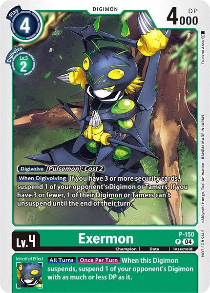 Image for Exermon - P-150 (Store Tournament 2024 Jul. - Sep. Participation Pack) [Digimon Promotion Cards]