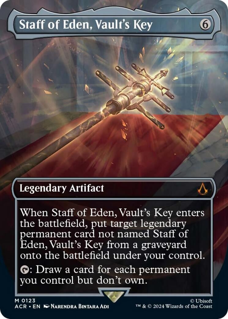 Staff of Eden Vaults Key Borderless (123) [ACR]