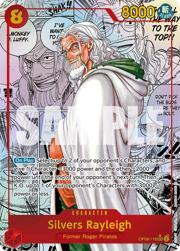Silvers Rayleigh Parallel Manga (OP08-118) [OP08]