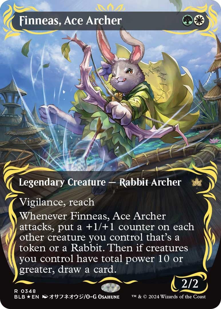 Finneas Ace Archer Borderless Raised Foil (348) [BLB]