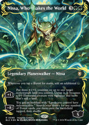 Nissa Who Shakes the World Borderless Raised Foil (96) [BLC]