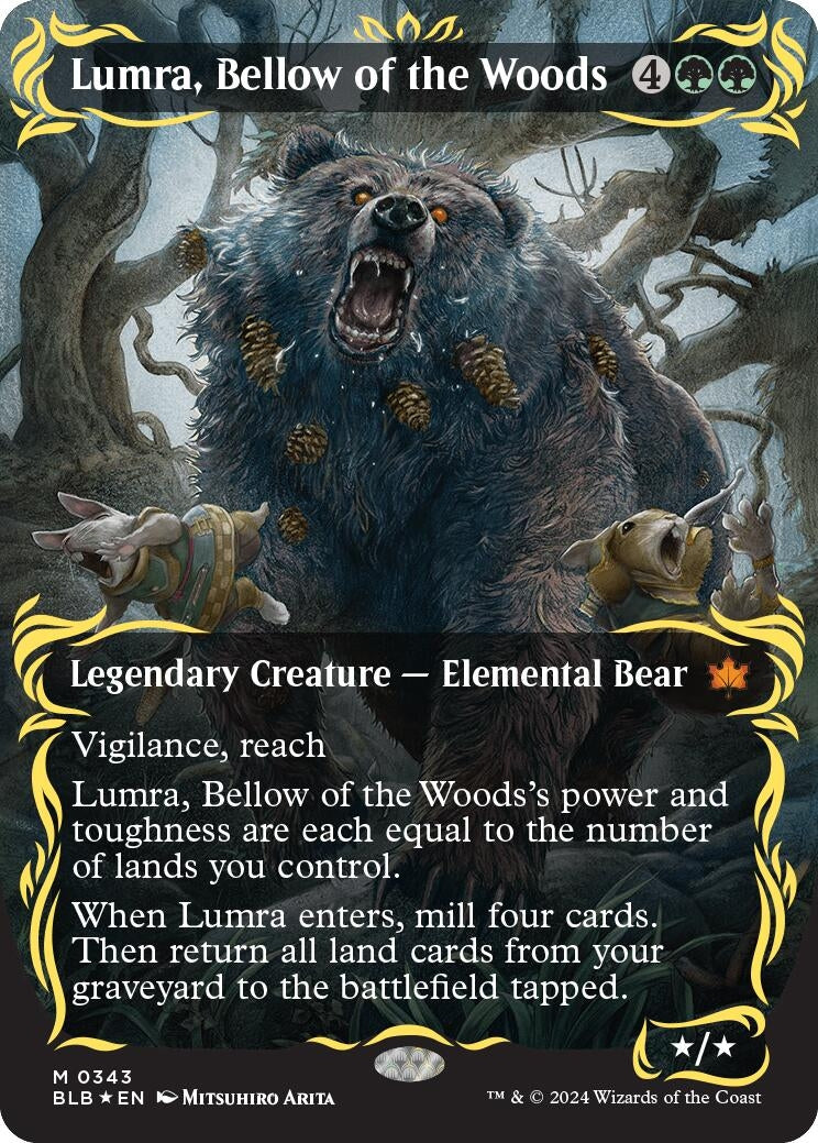Lumra Bellow of the Woods Borderless Raised Foil (343) [BLB]