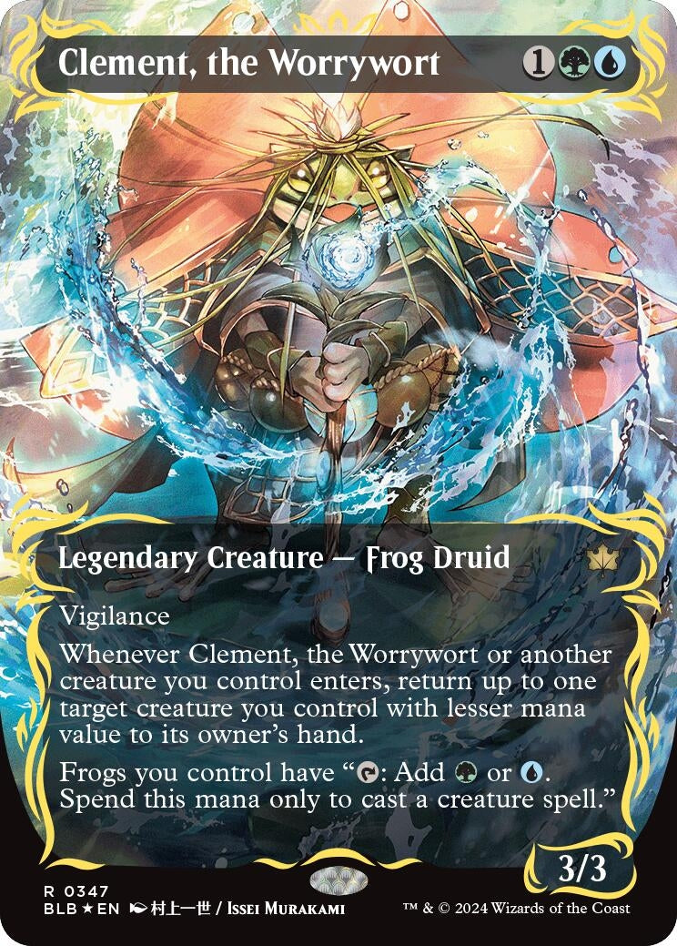 Clement the Worrywort Borderless Raised Foil (347) [BLB]