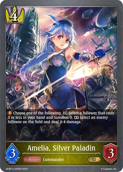 Amelia Silver Paladin (GFB01a-025EN) [GFB01]