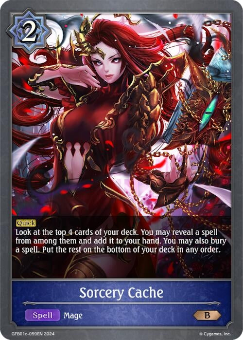 Sorcery Cache (GFB01c-059EN) [GFB01]