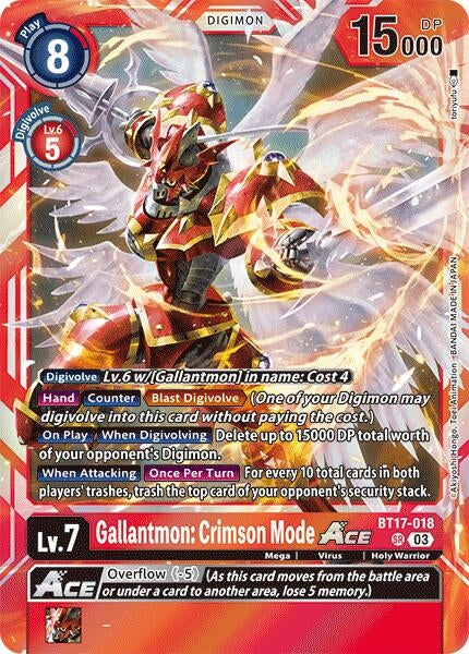 Image for Gallantmon: Crimson Mode ACE [Secret Crisis]