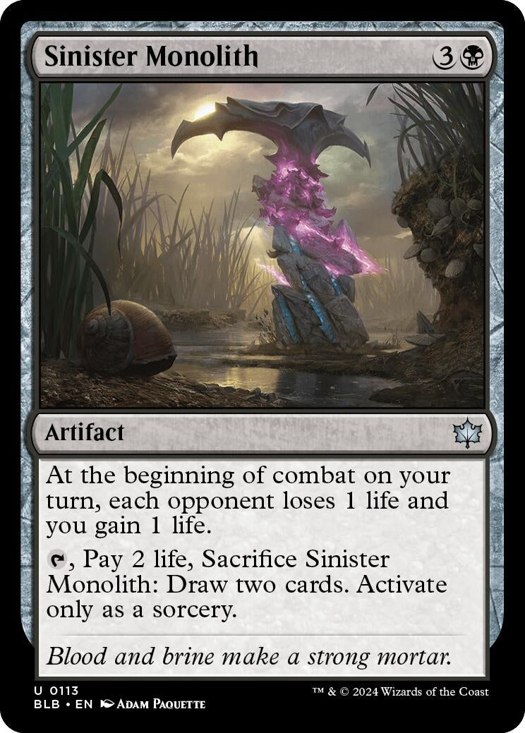 Sinister Monolith (113) [BLB]