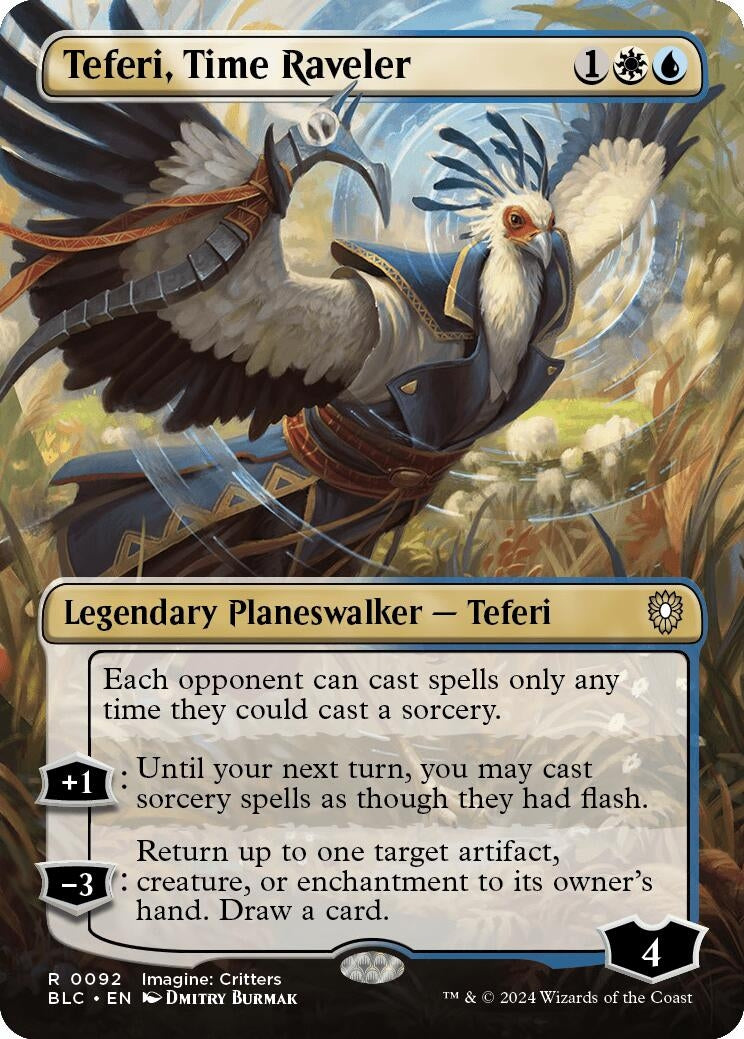 Teferi Time Raveler Borderless (92) [BLC]