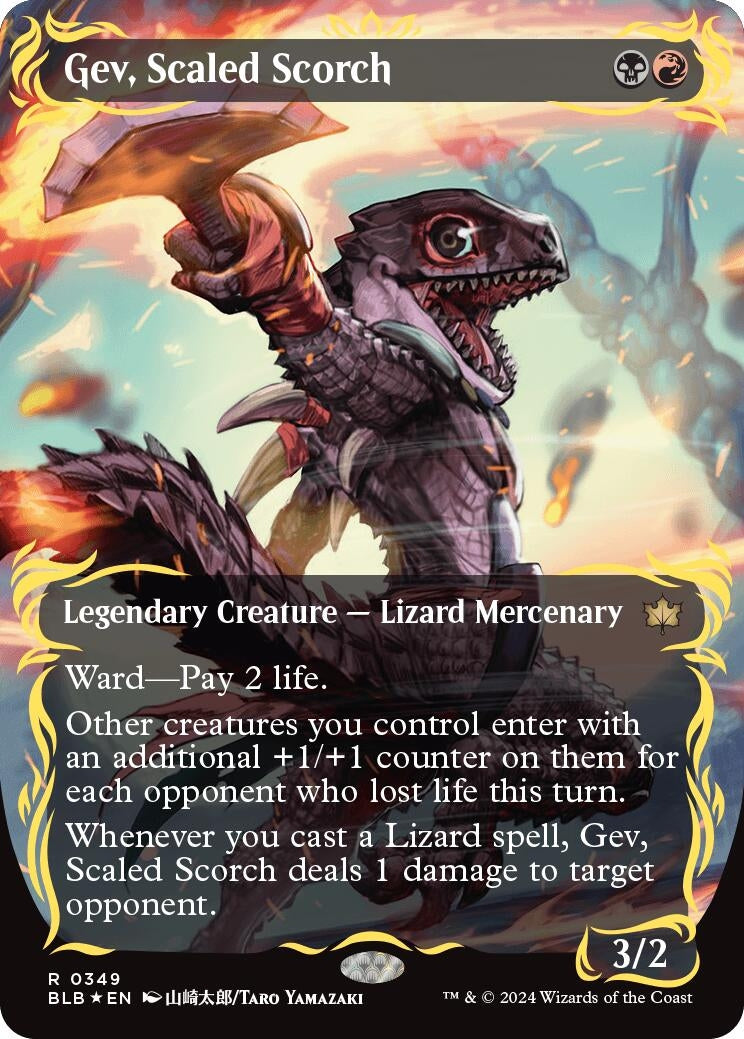 Gev Scaled Scorch Borderless Raised Foil (349) [BLB]