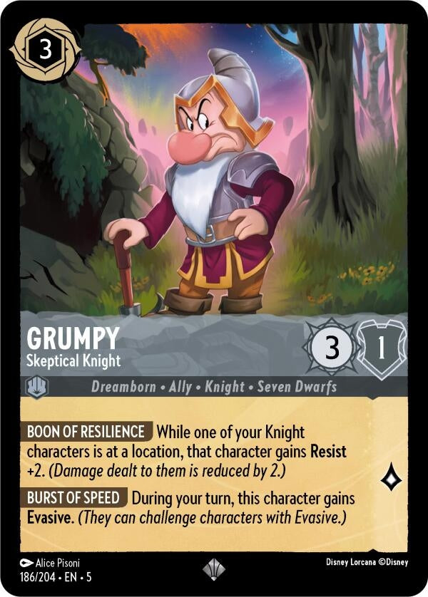 Grumpy Skeptical Knight (186/204) [5]