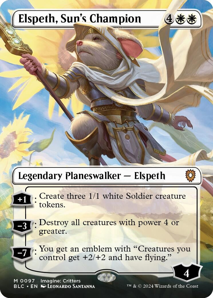 Elspeth Suns Champion Borderless (97) [BLC]