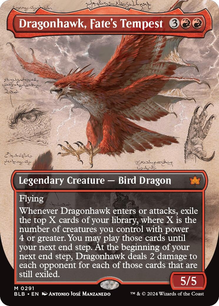 Dragonhawk Fates Tempest Borderless (291) [BLB]