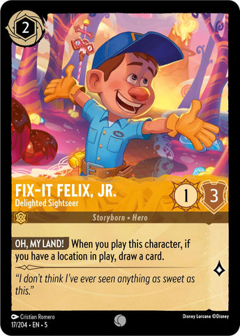 Fix It Felix Jr Delighted Sightseer (17/204) [5]
