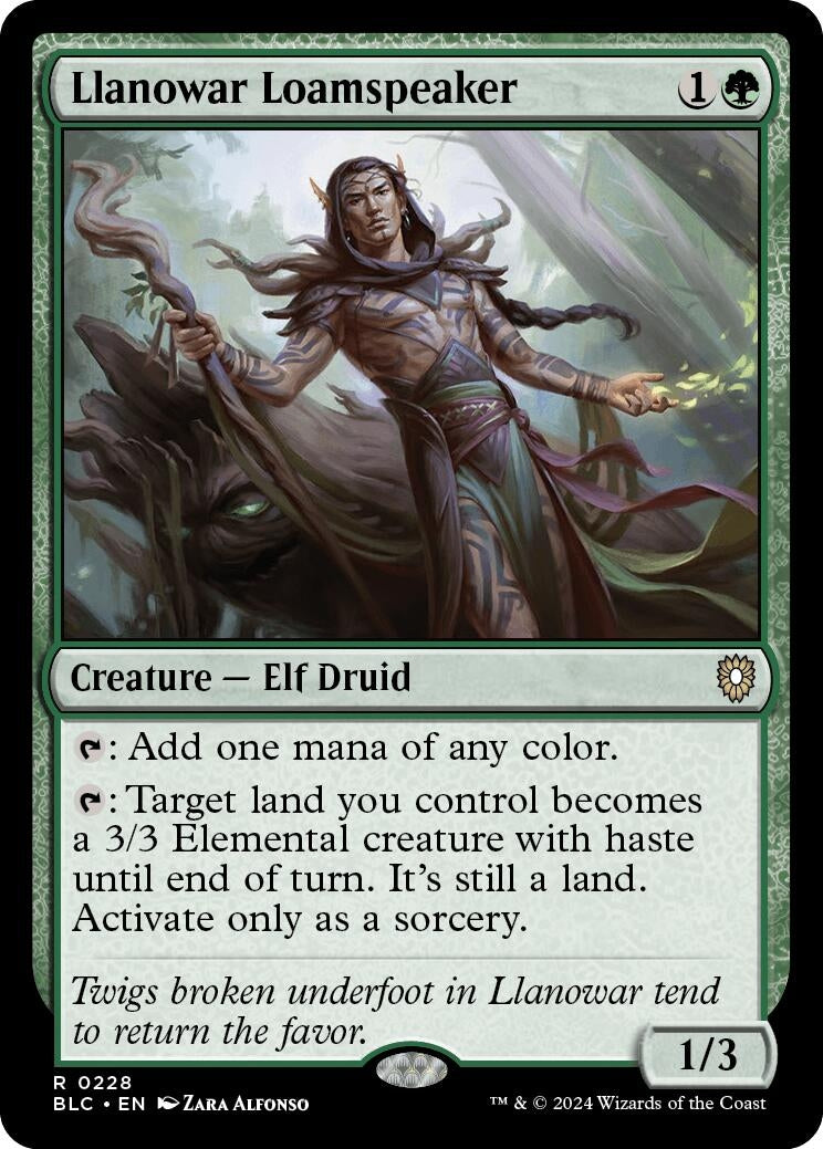Llanowar Loamspeaker (228) [BLC]