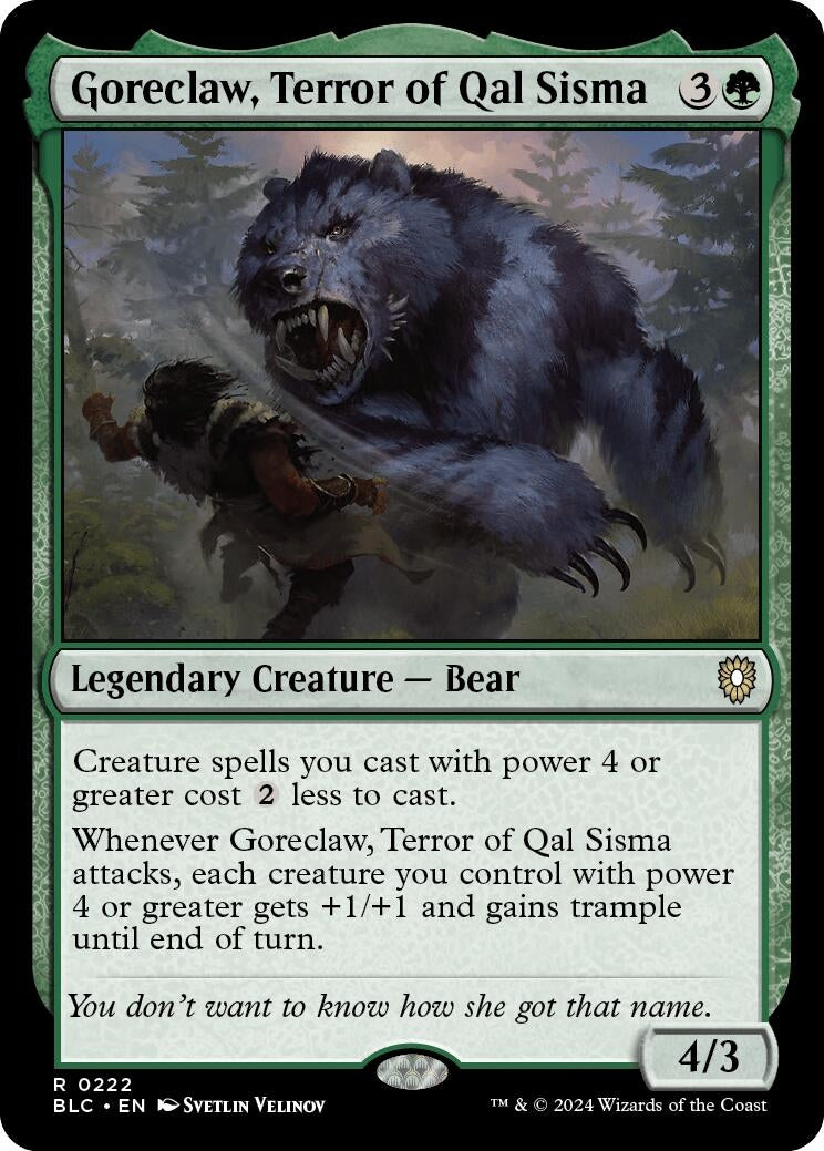 Goreclaw Terror of Qal Sisma (222) [BLC]